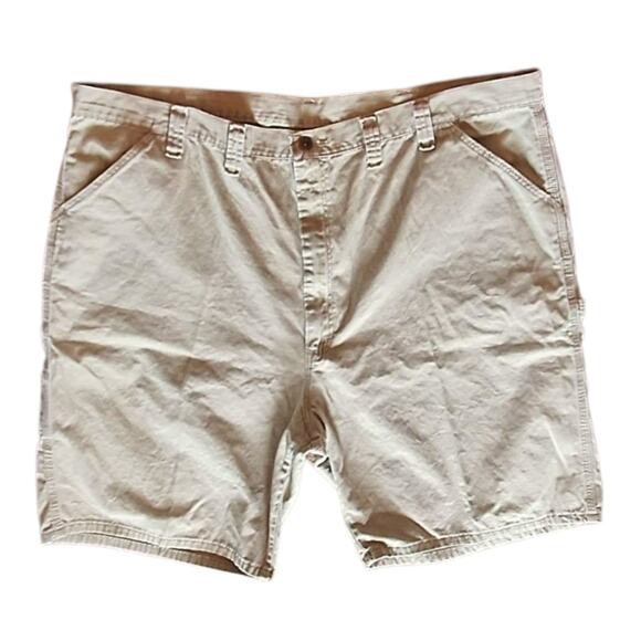 Wrangler Men's 46 Beige Cotton Utility Comfort Lightweight Shorts, Inseam 10" - Picture 1 of 4